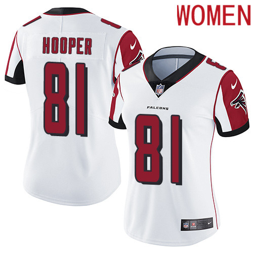 2019 Women Atlanta Falcons #81 Hooper white Nike Vapor Untouchable Limited NFL Jersey->women nfl jersey->Women Jersey